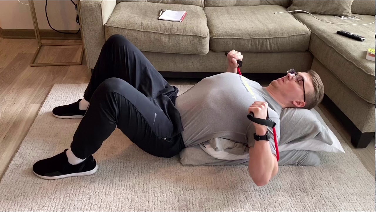 DIY Incline Pillow Bench Press