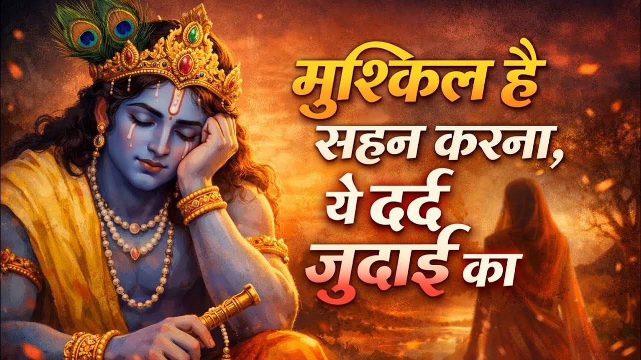 मुश्किल है सहन करना ये दर्द जुदाई का 😭| Krishna Bhajan | भावुक भजन | दिल छू लेने वाला भजन।