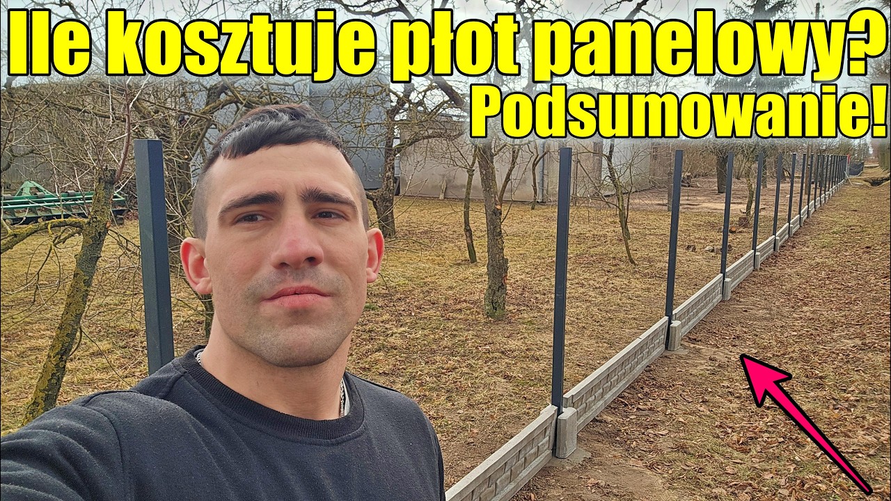 Podsumowanie z budowy 200 metr&oacute;w płotu panelowego! Ile to kosztowało? Jakie materiały użyłem?