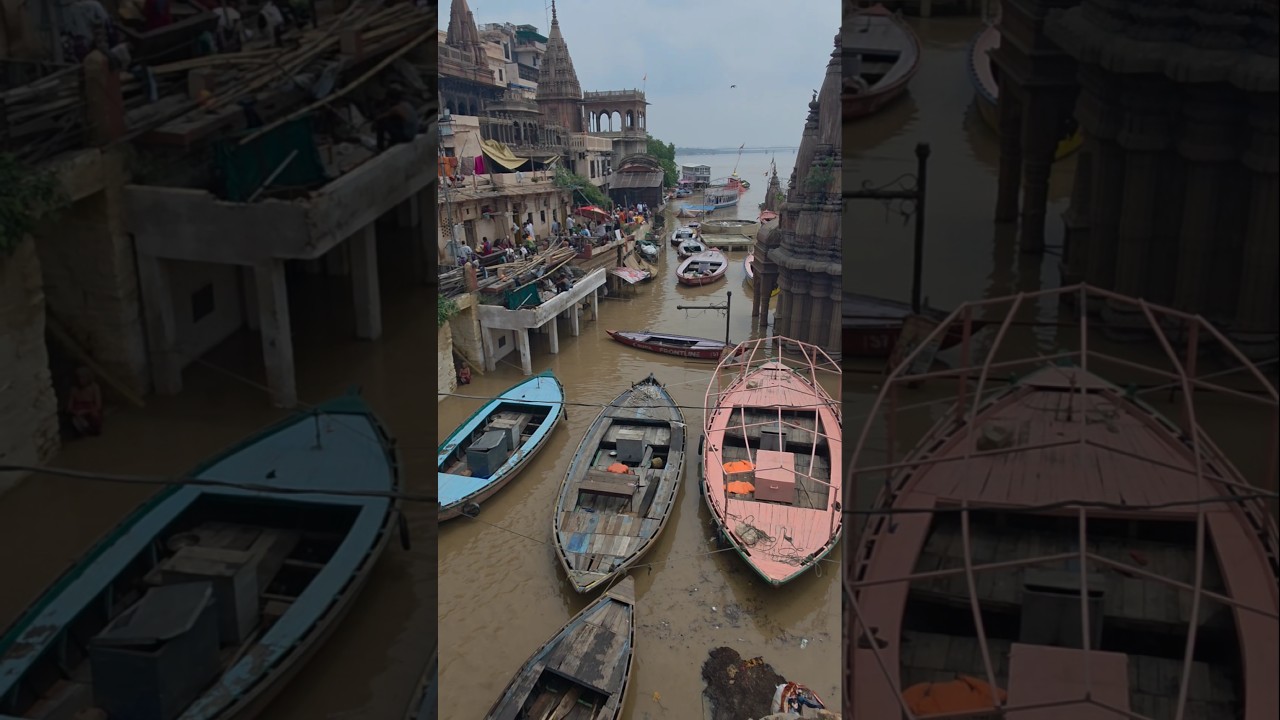 Manikarnika Ghat Flood Varanasi 2025 ! Varanasi Ganga Ghat Flood