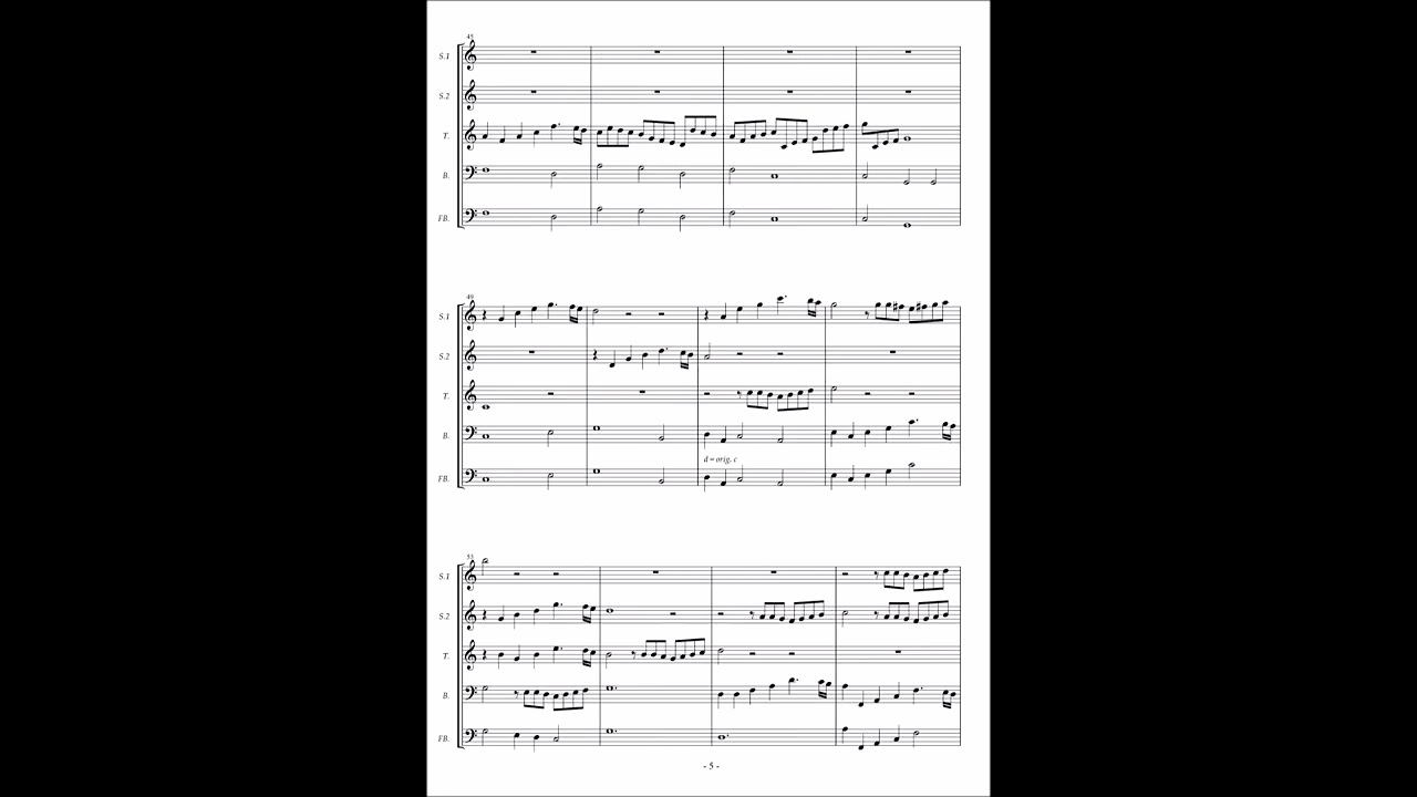 Partiturbuch Ludwig No.82 [David Pohle] Sonata &agrave;.4. 2 Violin, Gamba e Violone