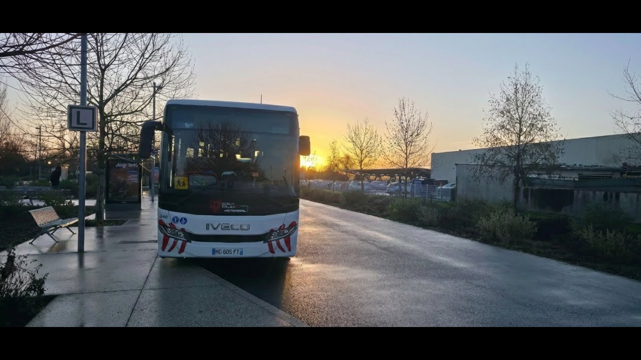 Ma première fois avec un iveco Crossway sur l'île de Ré