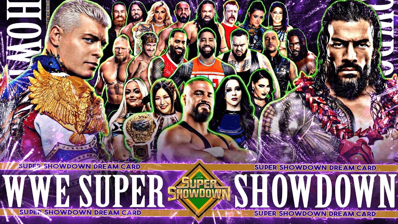 WWE Super Showdown 2026 Dream Match Card