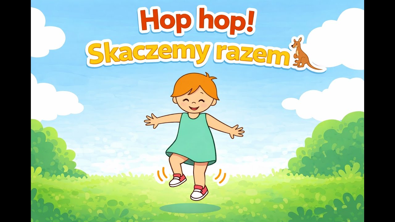 Hop hop! Skaczemy razem 🦘 | Skoczna piosenka dla dzieci
