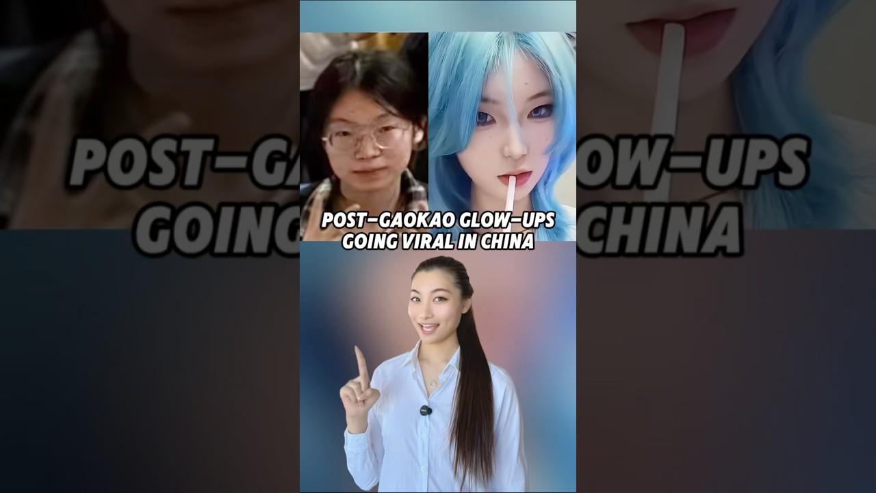 Post-Gaokao Glow-Ups Going Viral in China 🤩 #china #chineseculture #beauty#college#study#relatable