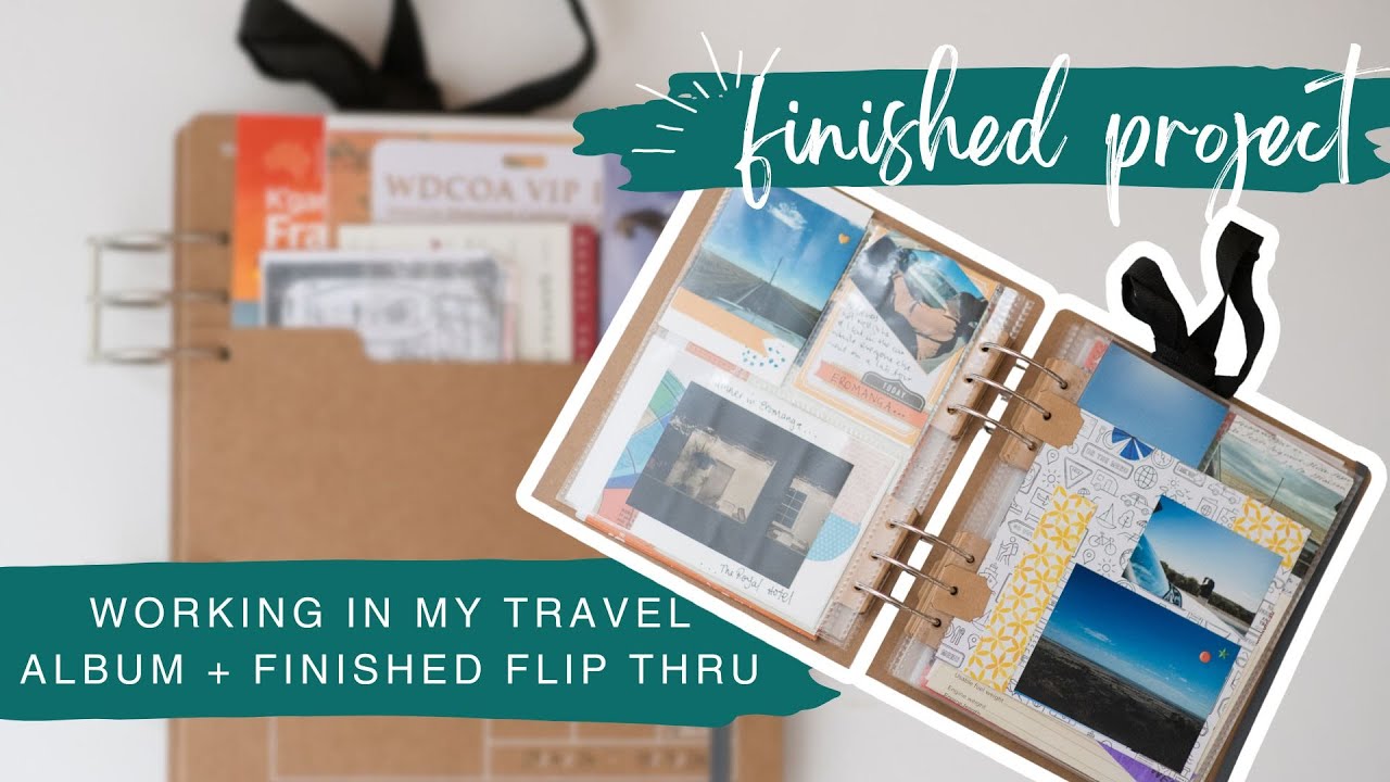 travel album :: craft with me + flip through