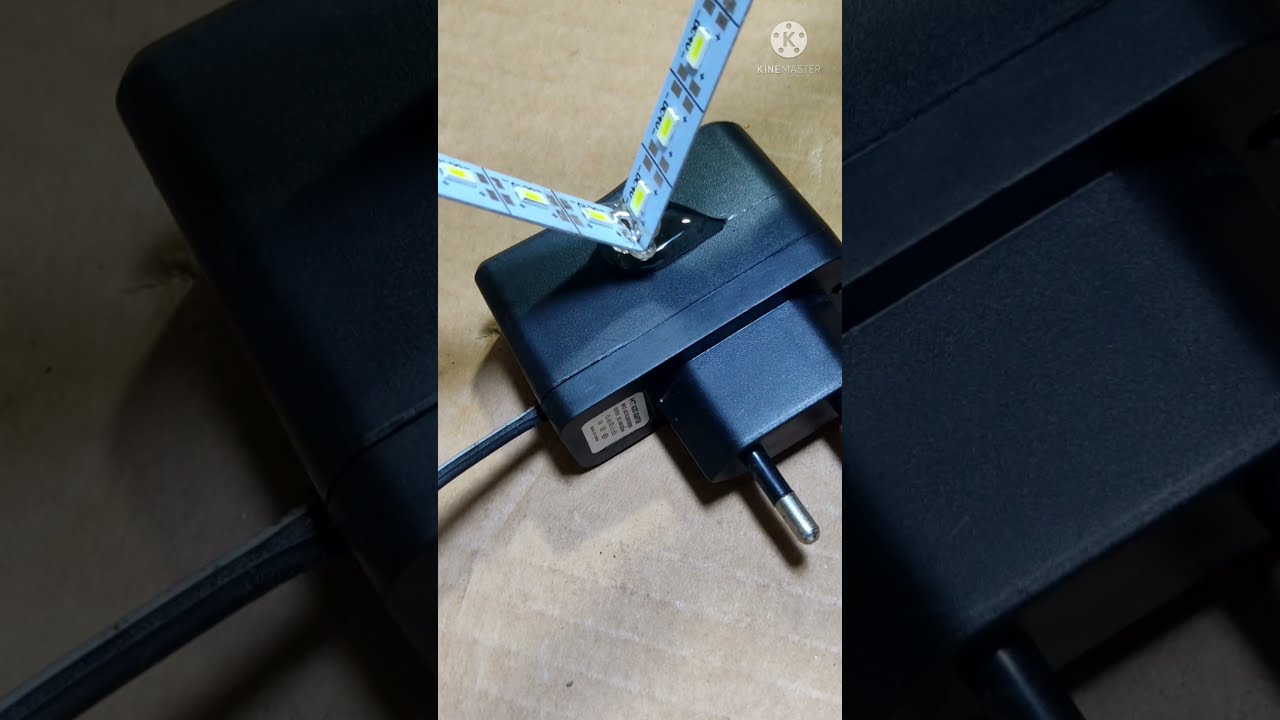 How to make led light with mobile charger. 😱  #short #youtubeshort  #lifehacks