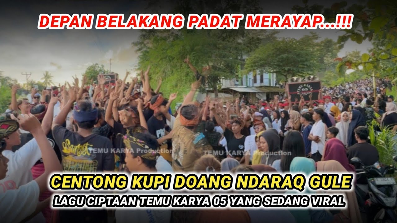 Lagu ciptaan Temu karya 05 yang sedang viral..Centong kupi doang ndarak gule bikin penonton pec4h..