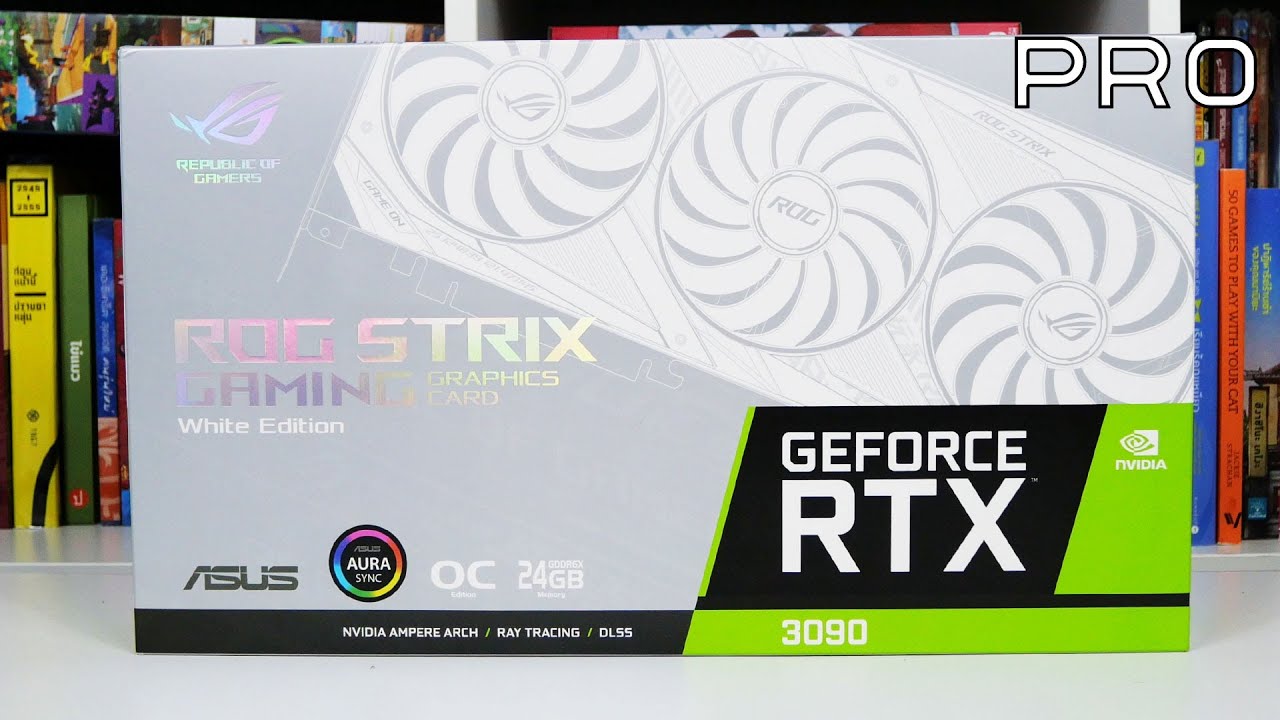 ASUS ROG Strix GeForce RTX 3090 White OC Edition 24GB Unboxing