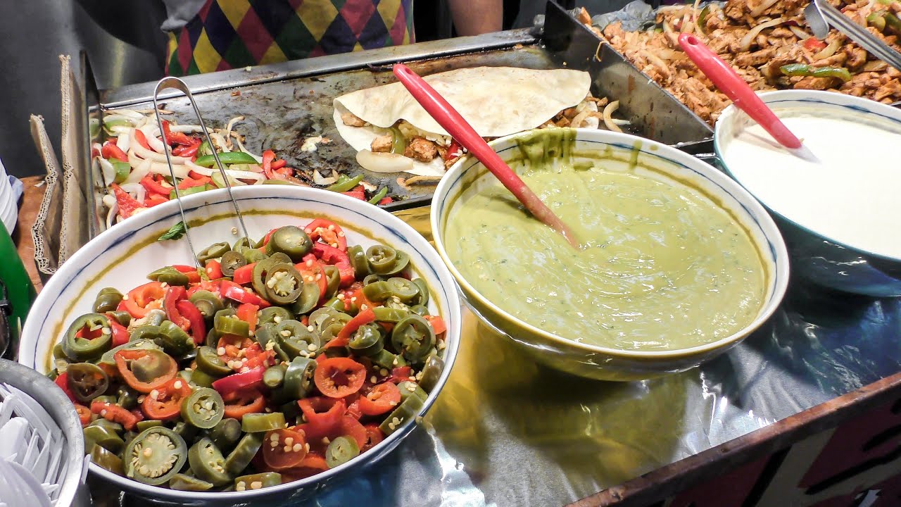 Quesadillas and Burritos from Mexico and KOREAN Burritos of Bulgogi Meat. London Street Food