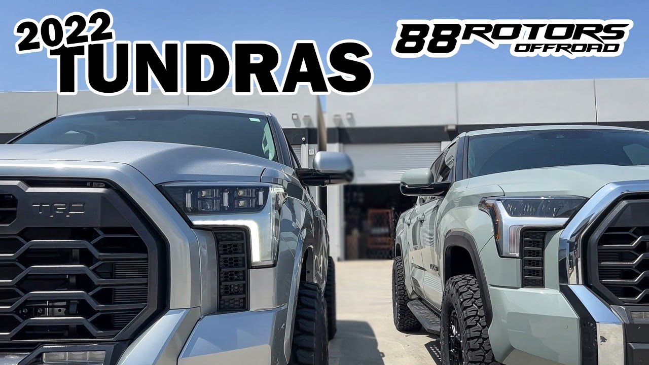 PAIR OF 2022 TUNDRA WESTCOTT DESIGNS & 88 ROTORS LIFTS ON 35