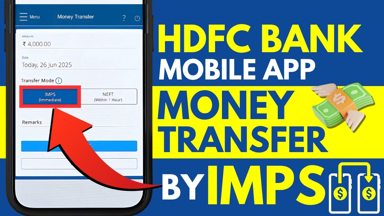 How To Do IMPS Money Transfer Using HDFC App Online? IMPS Transfer HDFC Mobile Banking Guide
