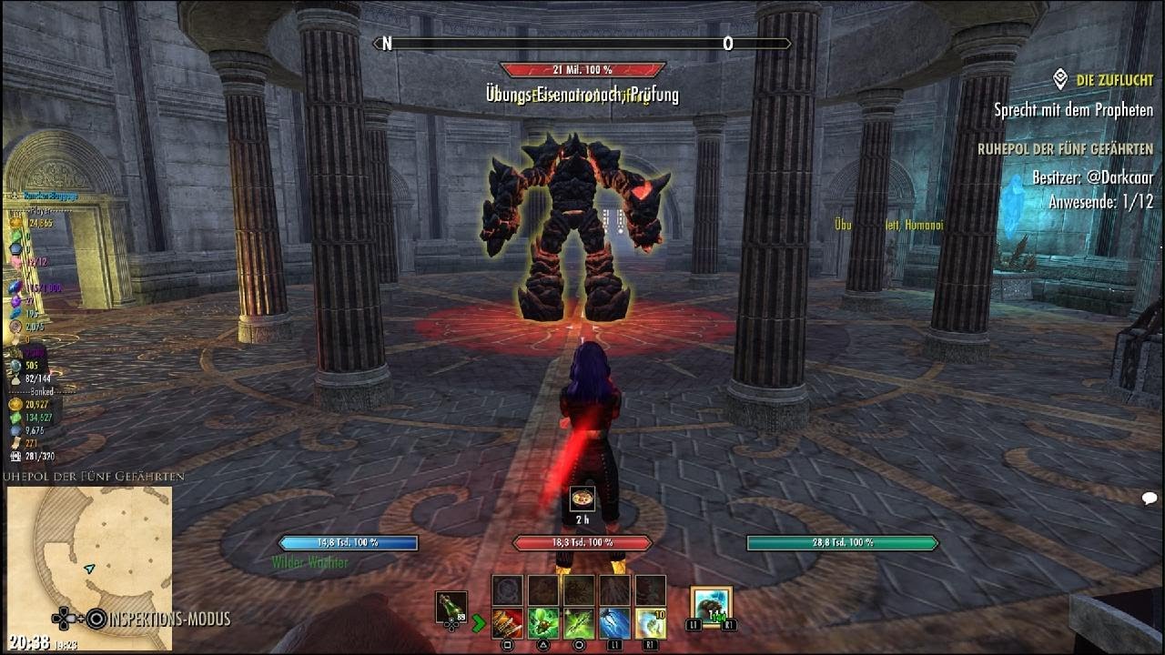 ESO Stam Hüter Arc und NB mit Ewiger Krieger und Null Lade