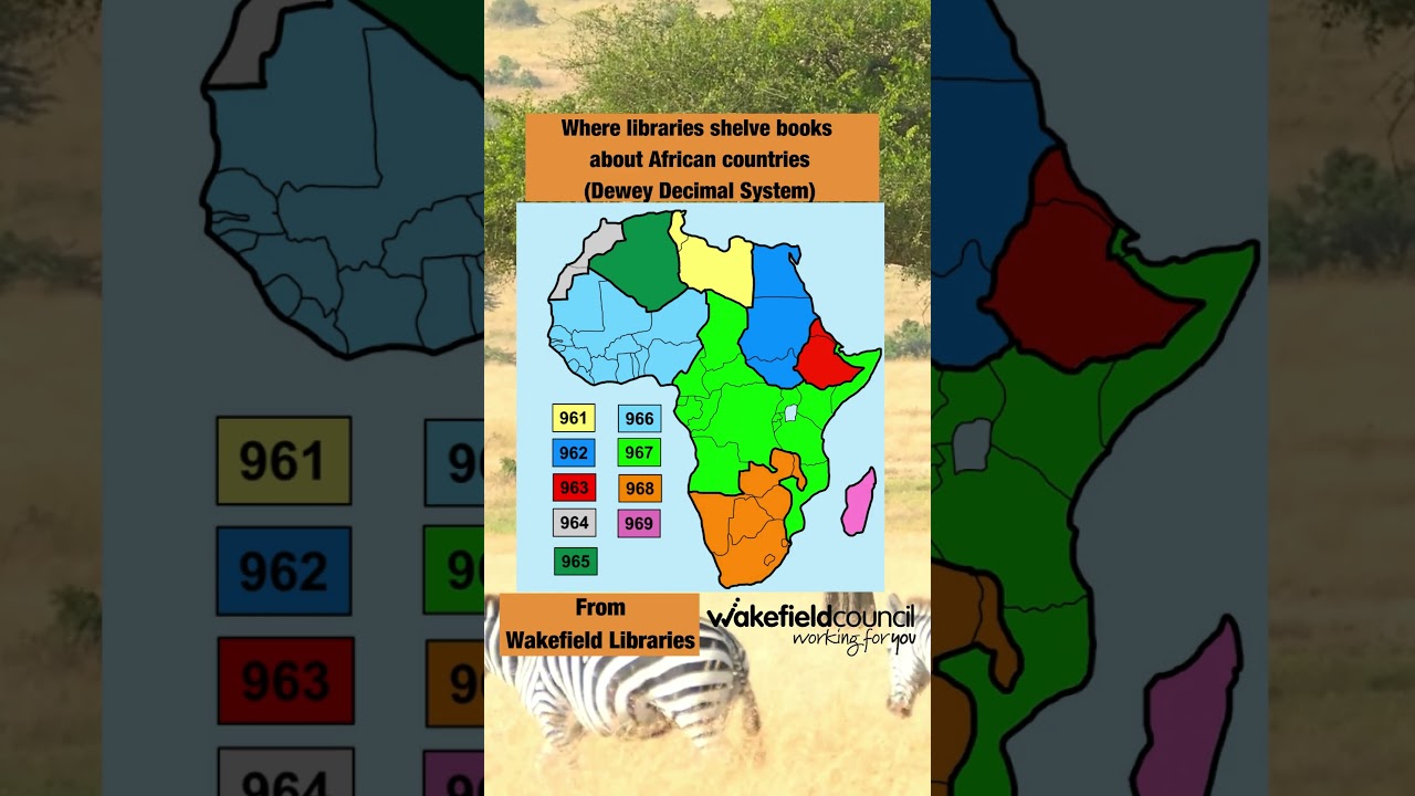 Africa  Dewey Decimal System Map #Viral #mapping #history #africa #countries #library