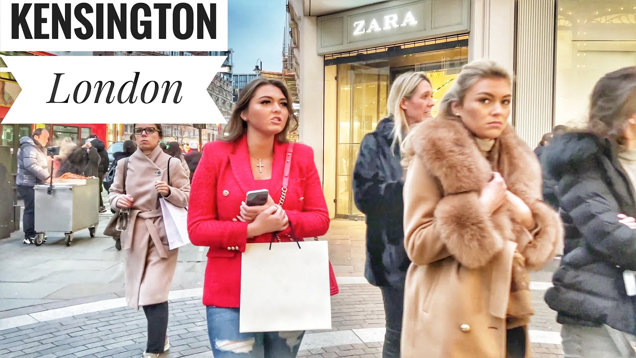 London Walk, Kensington Walk Part 2. Gloucester Road to Knightsbridge via South Kensington. 4K HDR