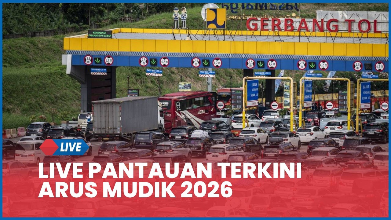 🔴 LIVE CCTV: Pantauan Arus Mudik Lebaran 2026, Cek Jalan Tol di Berbagai Provinsi
