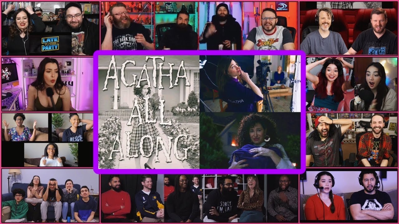 YouTubers React To Agatha All Along Song | WandaVision Ep7 Agatha Villain Reveal Reactions Mashup