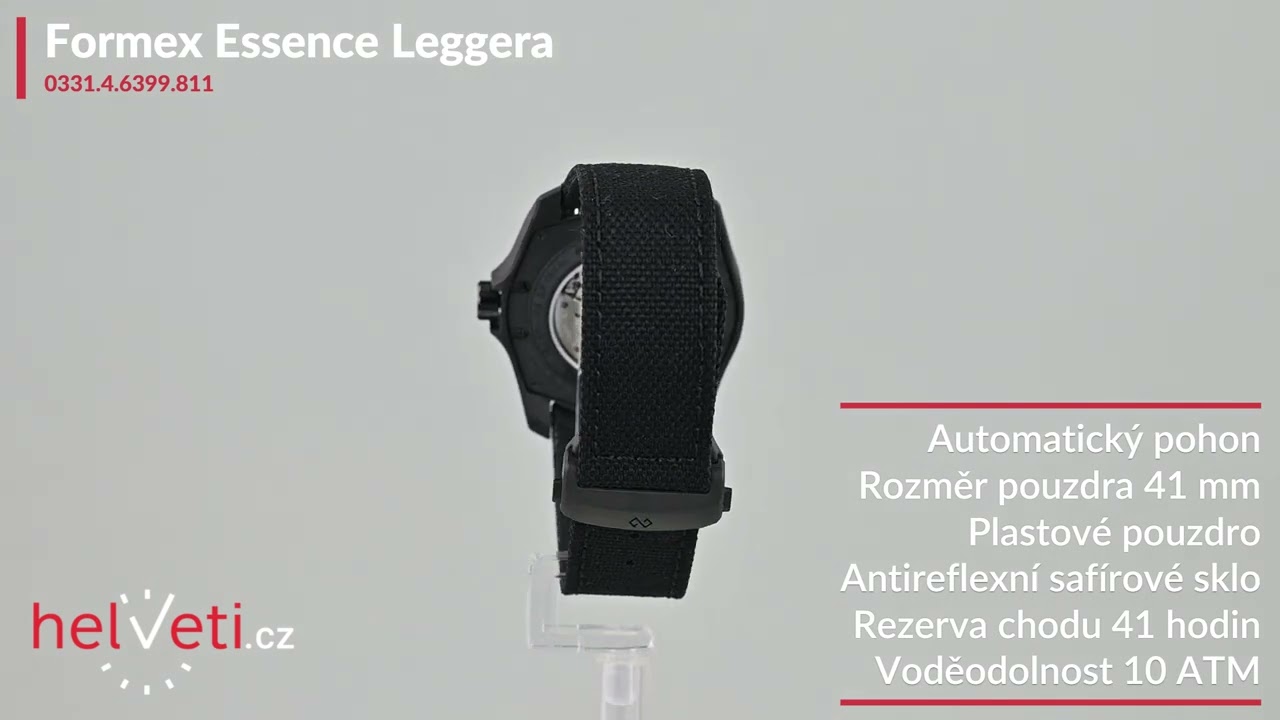 Formex Essence Leggera FortyOne Automatic Chronometer Forged Carbon Black Nylon 0331.4.6399.811