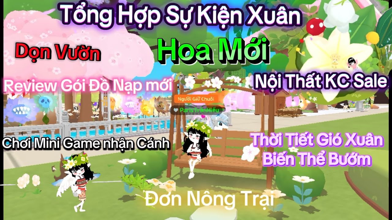 Play Together|Tổng hợp Sự Kiện Xuân 2026, Hạt giống hoa, Biến Thể Mới, Dọn vườn, Sale, Review Gói