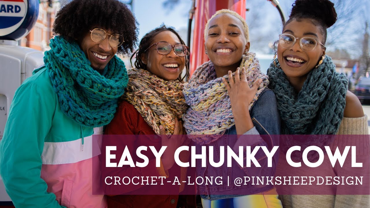 Pink Sheep Crochet-A-Long Simple Super Chunky Cowl Part 1