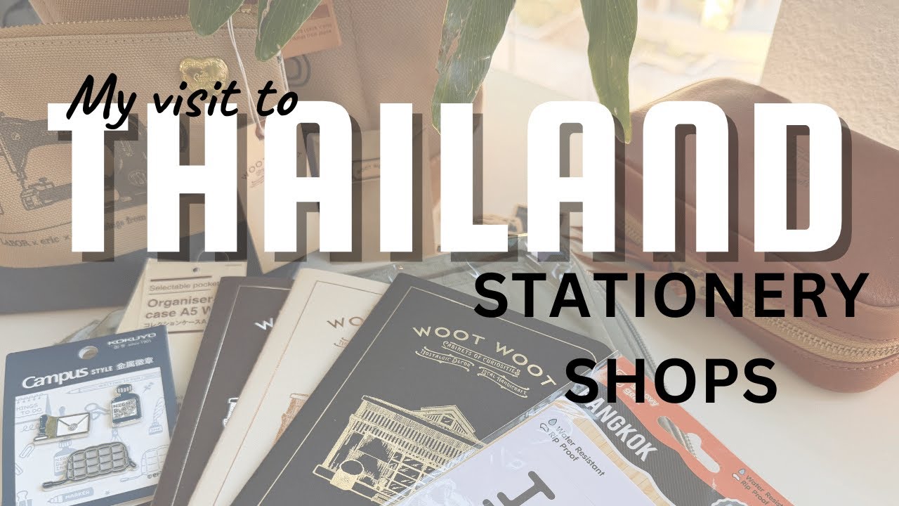 ✏️ Stationery Shopping in Thailand | MUJI ICONSIAM, Bangkok Stickers & Kokuyo Finds