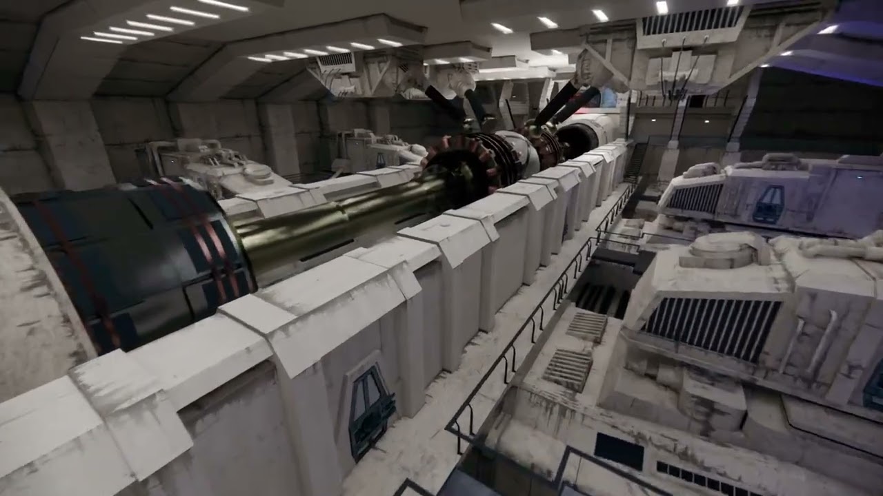 BSG Battlestar Galactica FTL engine 3D virtual tour