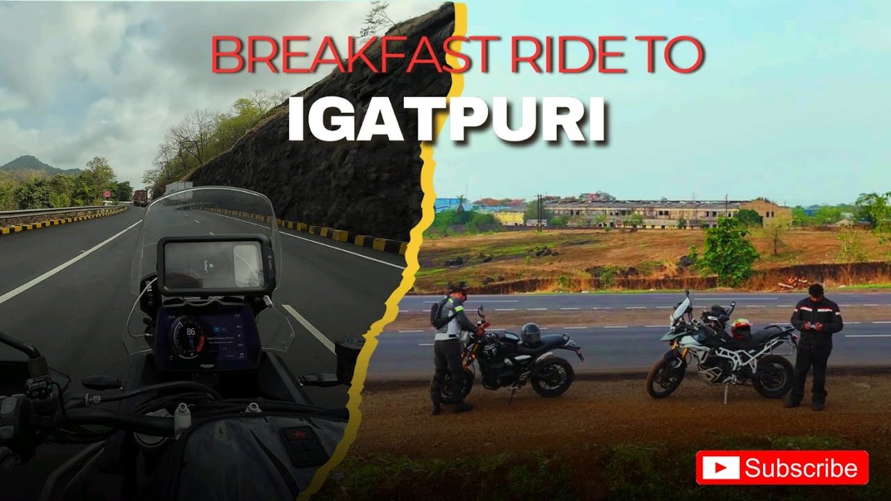 Breakfast Ride to Igatpuri | Scenic Ride |Tiger 900| Speed 400 | Motovlog| Drone Shots