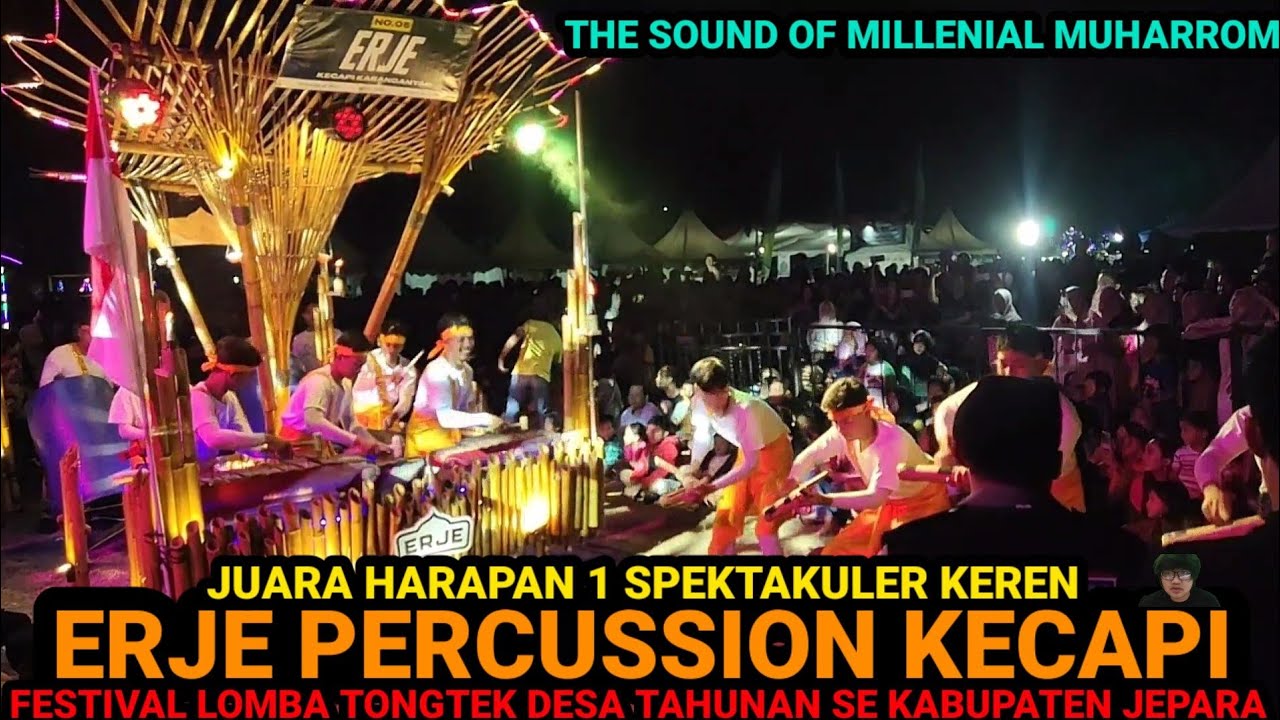 JUARA HARAPAN 1!!!ERJE PERCUSSION FESTIVAL LOMBA TONGTEK TAHUNAN SE KAB JEPARA