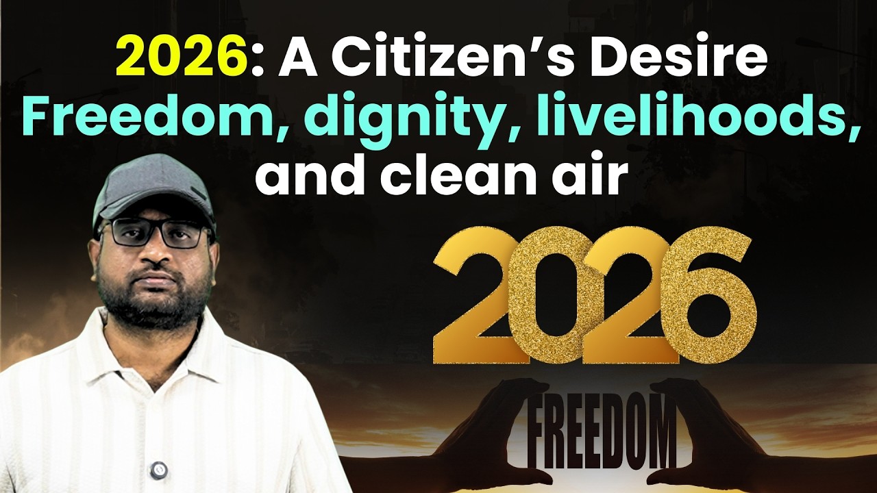 2026: A Citizen’s Desire: Freedom, dignity, livelihoods, and clean air