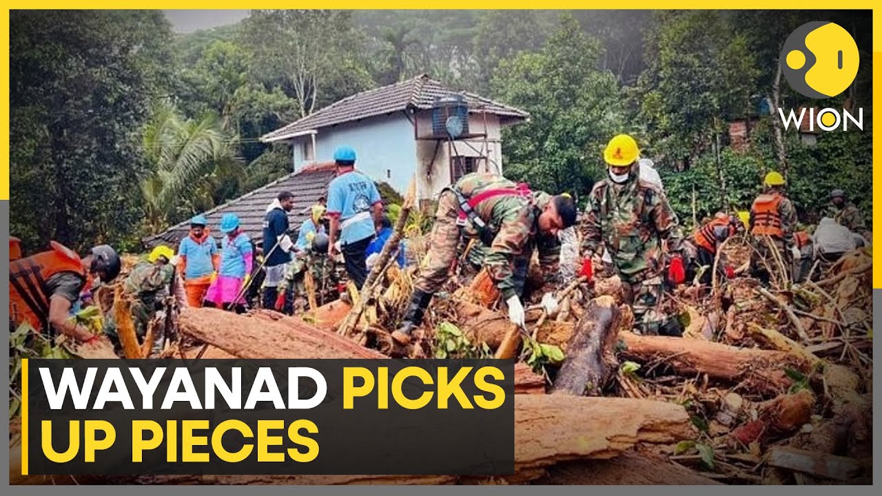 Kerala Landslide: Rescue operations enter sixth day Wayanad landslide | Latest English News | WION
