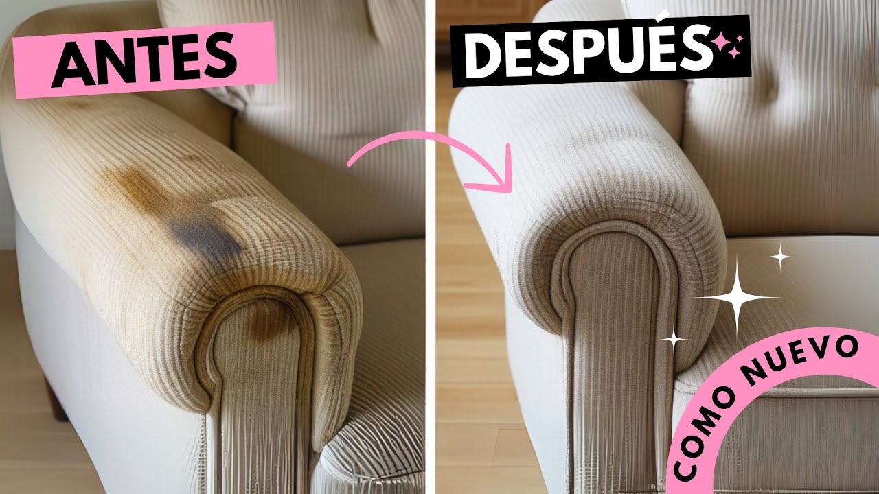 ¡Cómo LIMPIAR el SOFÁ para que quede IMPECABLE con PRODUCTOS que tienes en CASA!