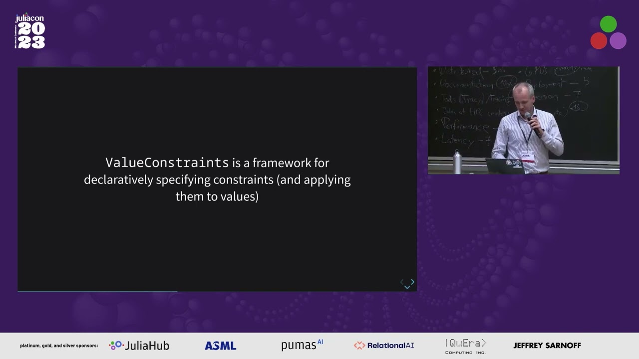 Declaratively Imposing Constraints Using ValueConstraints.jl | Joris Kraak | JuliaCon 2023