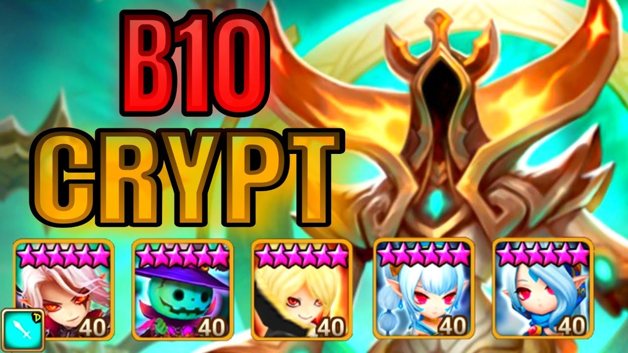 Punisher's Crypt Auto B10 Stable Team with Budget Runes! - Summoners War