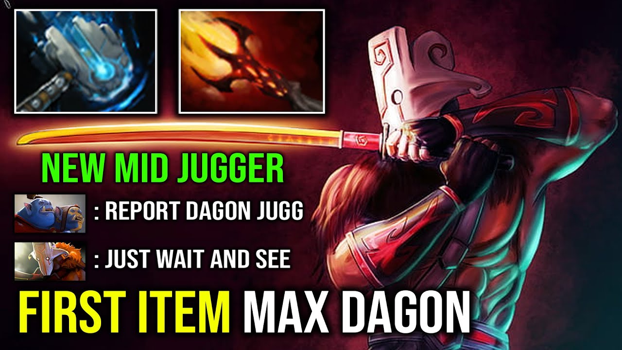 WTF Max Level Dagon 5 Solo Mid Juggernaut 100% Crazy Instant Delete Everything on Map Dota 2
