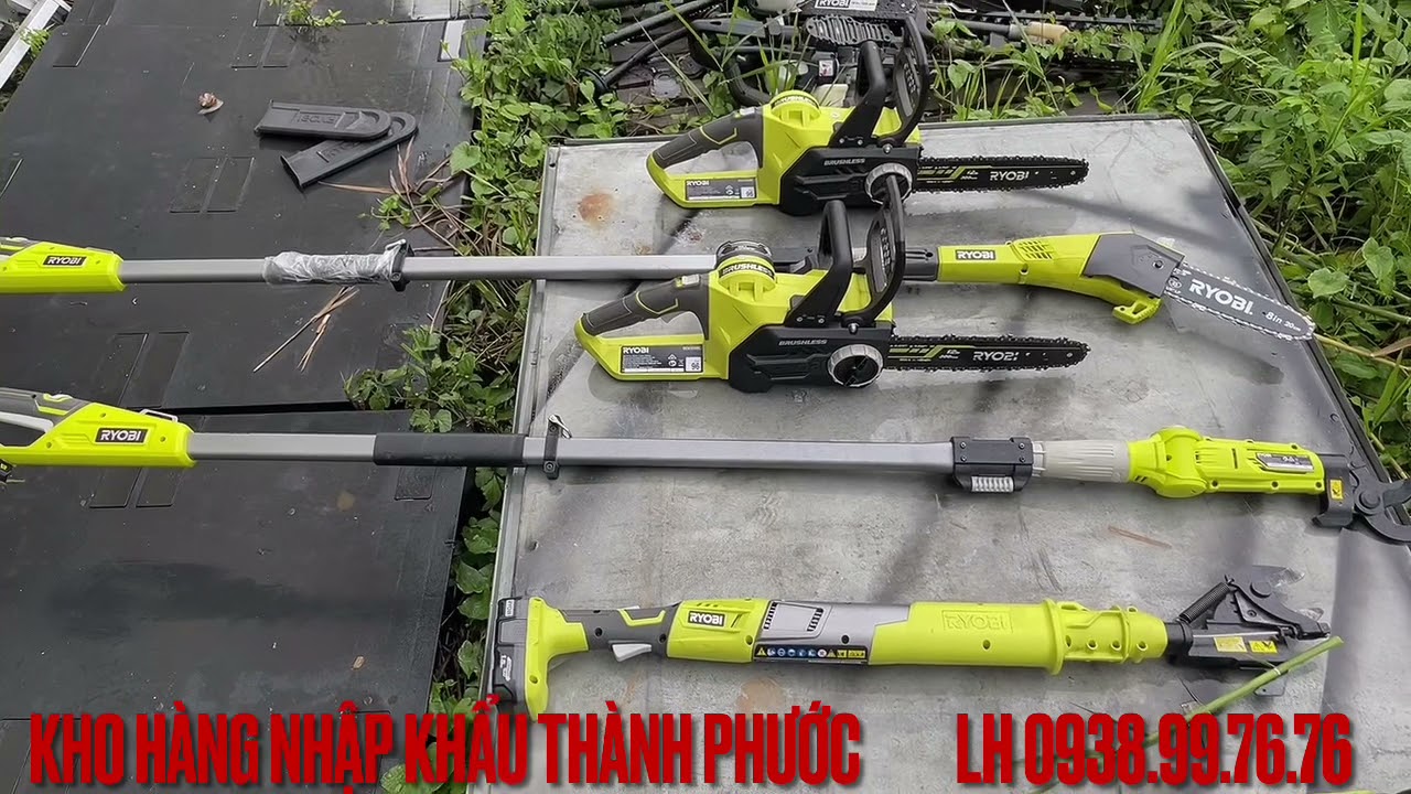 Bộ dụng cụ cắt tỉa cành sân vườn Ryobi sữ dụng pin 18V LH 0764.00.99.00