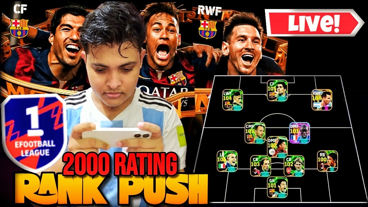 eFootball Live Division 1 Gameplay Subscribers Friendly Efootball RankPush MrRawBean Live #efootball