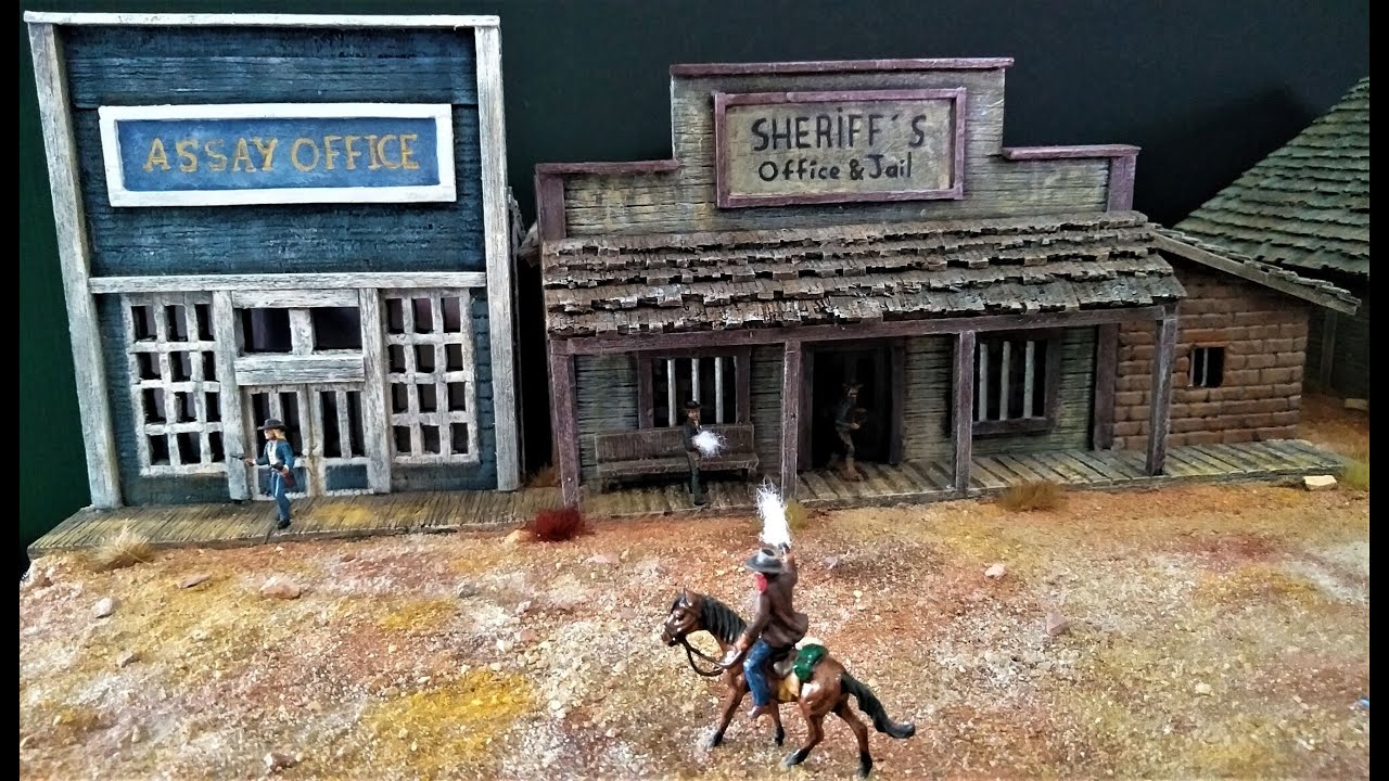 How to craft a Sheriff ' s office for an Old West diorama