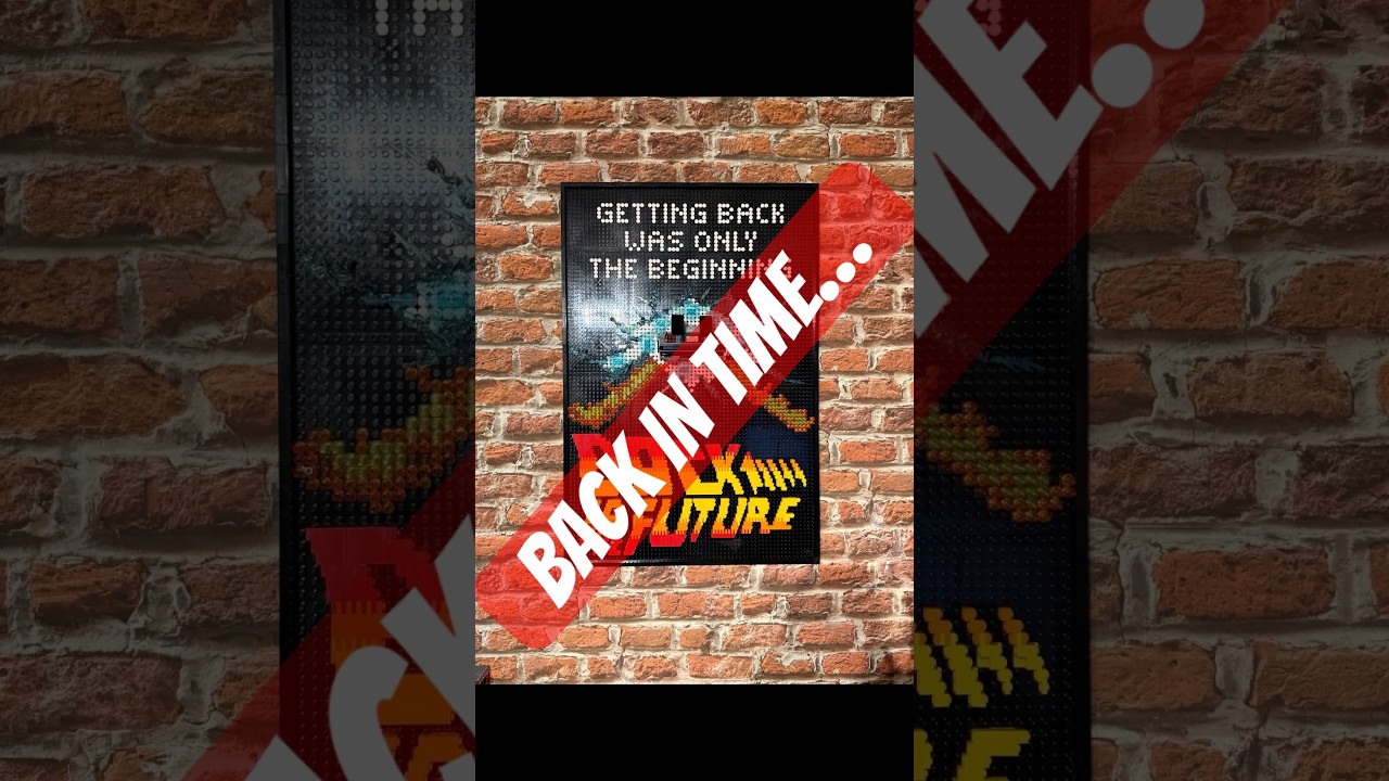 Back To The Future - LEGO Poster BTTF #lego #klemmbausteine #afol