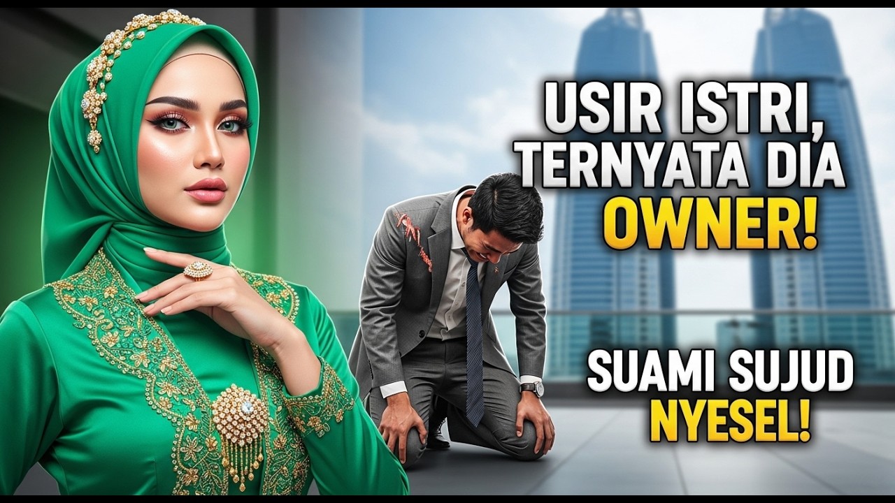 USIR ISTRI TANPA HARTA! SUAMI MENANGIS SUJUD TAHU AKU PEMILIK SAHAM TERBESAR DI KANTOR BARUNYA!