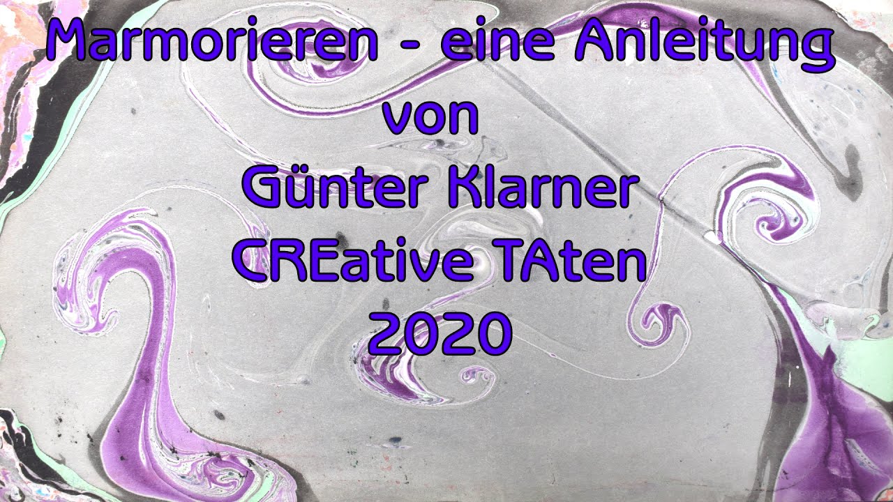 Marmorieren - eine Anleitung