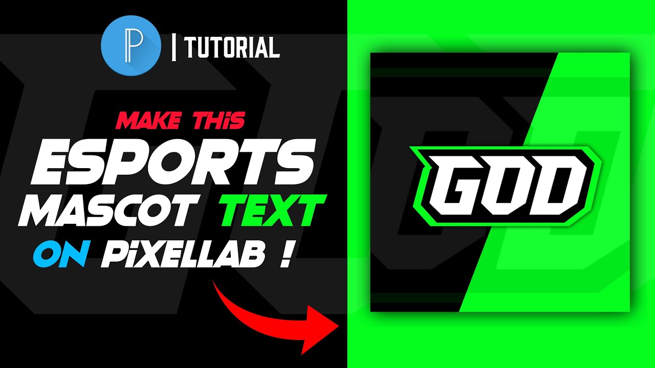 Make This Esports Mascot Gaming  Logo Text On Android ! Only on Pixellab ! (Easily) | Nikzy GFX