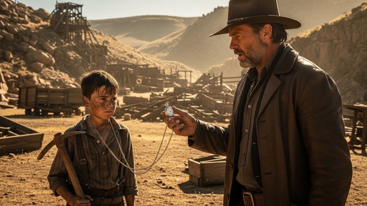 The Orphan Worked in the Mines, Until the Cowboy Found His Father's Watch Around the Boy's Neck