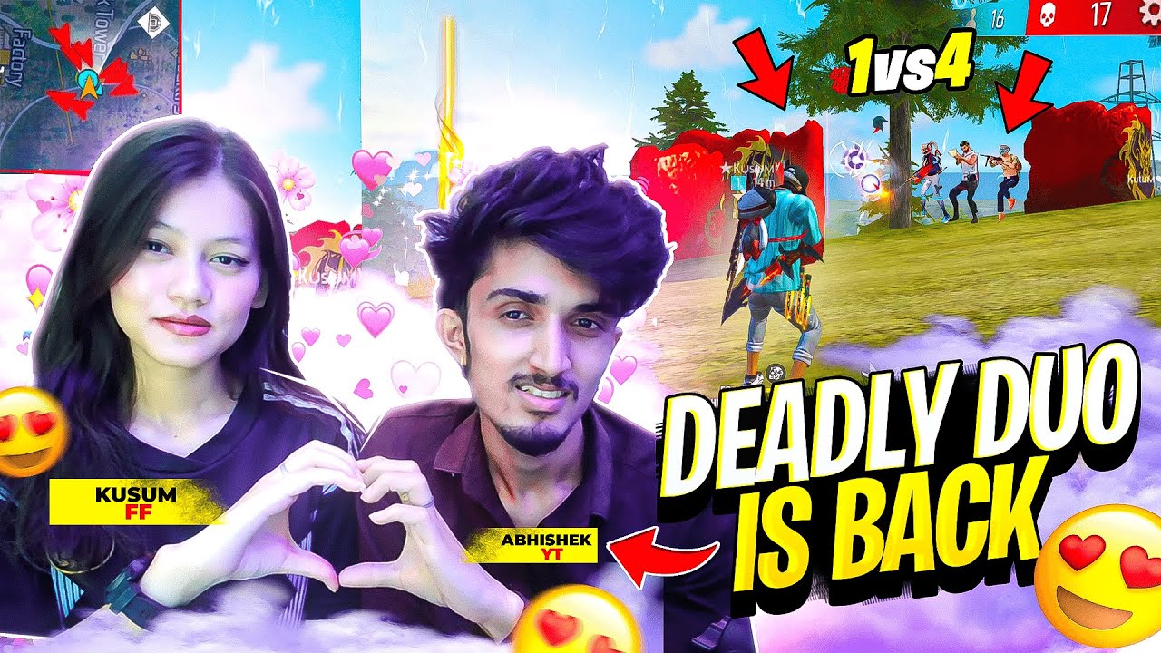 DEADLY DUO ☠️ VS SQUAD || OP GAMEPlAY || UNBELIEVABLE BOOYAH 😍AFTER LONG TIME