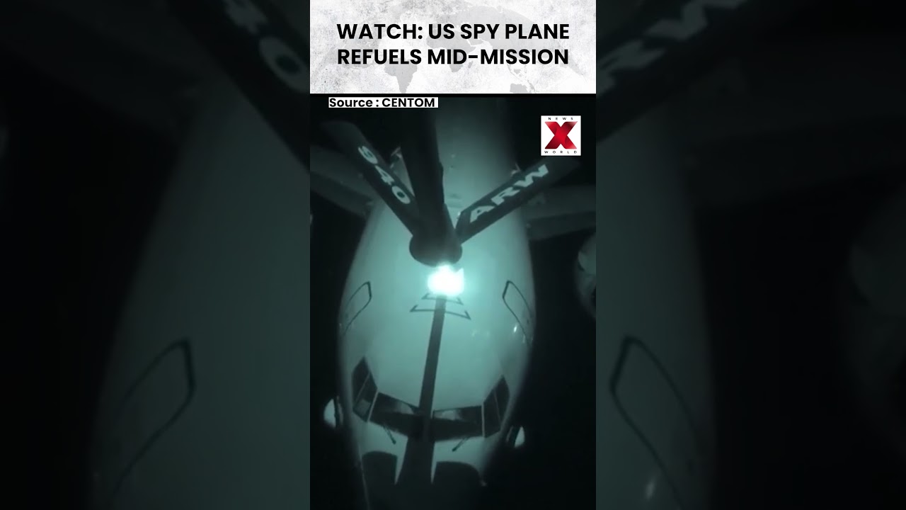 U.S. KC-135 Refuels Navy P-8 During Iranian Port Blockade Mission | NewsX World