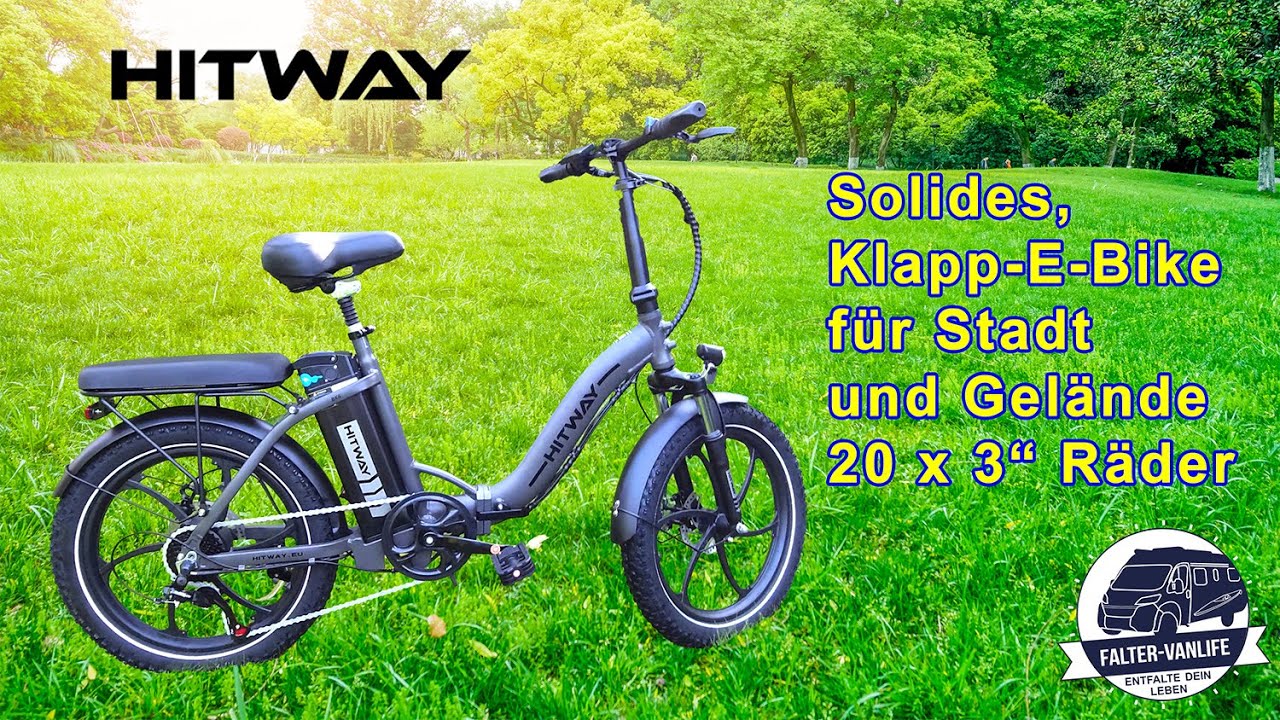 HITWAY - robustes, preiswertes Falt-E-Bike für Stadt und Gelände