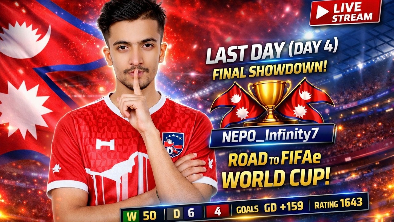 FIFAe Round 3 DAY 4 🇳🇵 FINAL SHOWDOWN | 50W Run | 1643 Rating Push | TOP 16 Decider