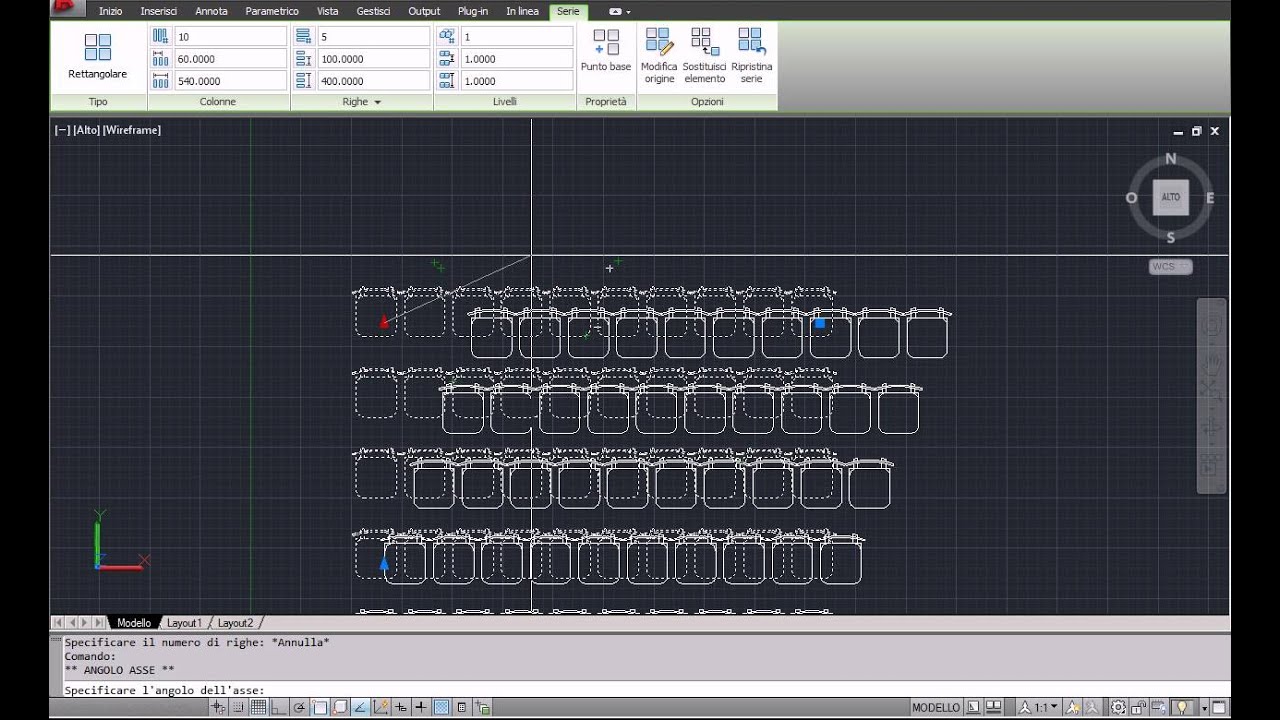 Autocad - Gestione delle copie in Serie