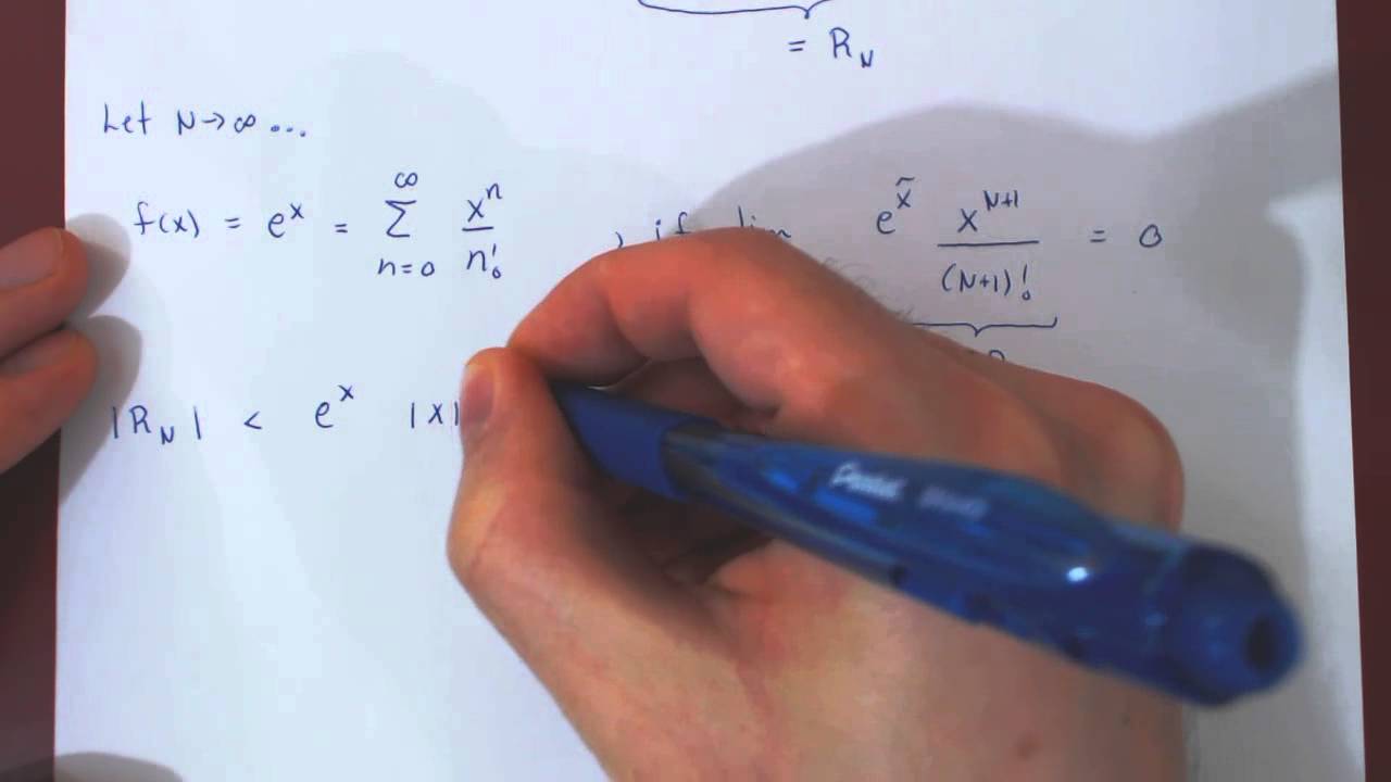 Taylor's Theorem - e^x