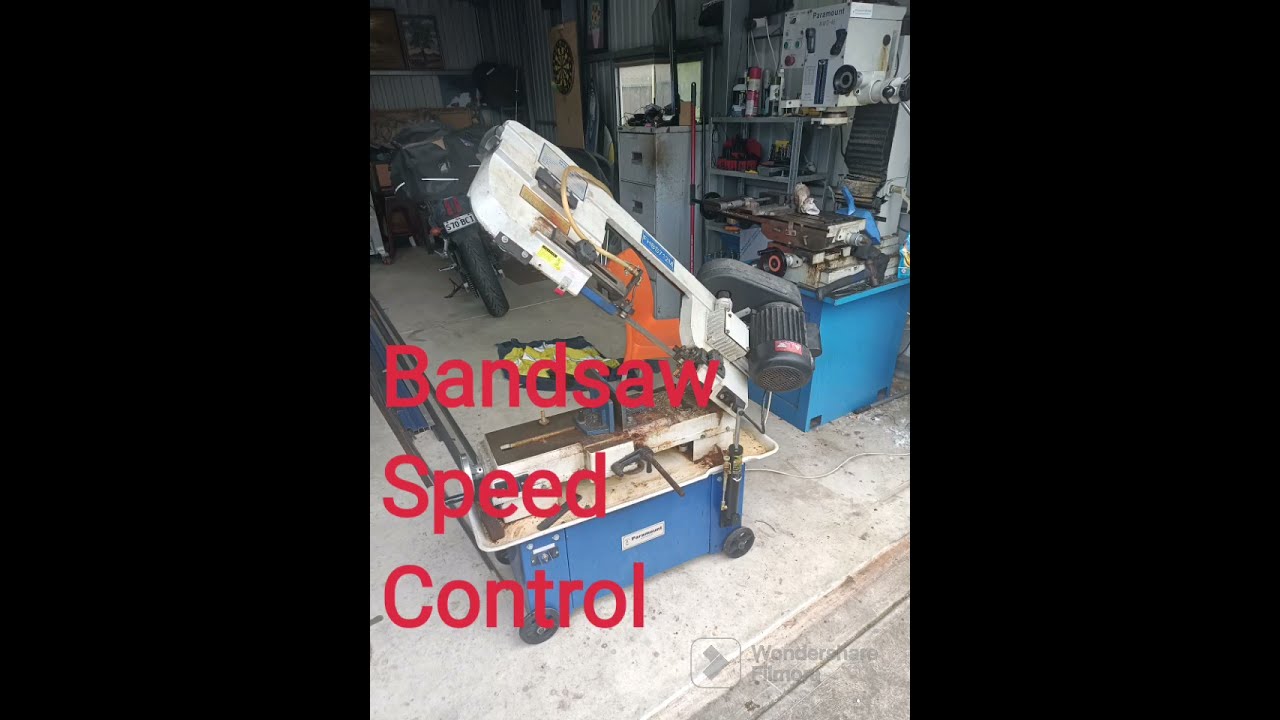 Metal cutting bandsaw hydraulic speed control repair.