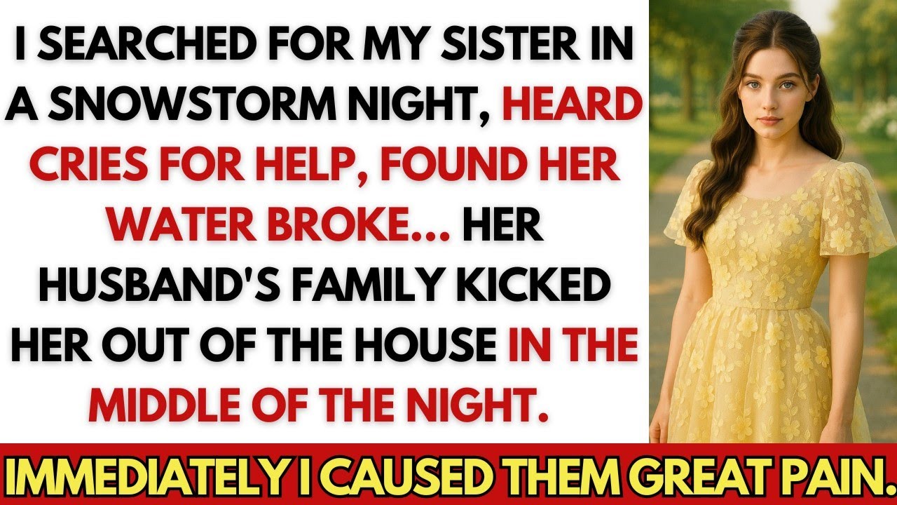 I Searched For My Sister In A Snowstorm Night, Heard Cries For Help, Found Her As Her Water Broke…
